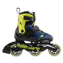 Rollerblade Inline Skates Microblade 3WD (Wheels: 80mm/82A, Bearings: SG3) royal blue/lime Kids